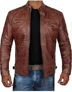 Veste de moto en cuir pour hommes véritable noir de qualité. DIAYTAR COTE D'IVOIRE  vous propose une expérience d'achats en ligne unique. Découvrez notre sélection de produits discount allant de la maison à l'électroménager, de l'informatique à la mode, sans oublier les gadgets les plus en vogue. Ne dépensez pas plus que nécessaire et trouvez tous vos articles préférés à des prix incroyables !