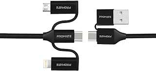 Promate câble de charge multiple 6 en 1 connecteurs lightning et usb c. Chez DIAYTAR COTE D'IVOIRE, nous croyons que le shopping discount ne devrait pas signifier sacrifier la qualité. Parcourez notre boutique en ligne pour trouver des prix imbattables sur une large sélection de produits, allant de l'électroménager à la mode. Achetez malin avec DIAYTAR COTE D'IVOIRE  !