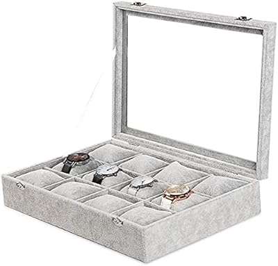 Organiseur de montre en velours gris 12 grilles support de montre. DIAYTAR COTE D'IVOIRE, votre destination shopping pour des réductions imbattables ! Parcourez notre vaste sélection de produits à petits prix, des appareils électroménagers aux accessoires informatiques, en passant par les tenues tendance et les gadgets à la pointe de la technologie. Restez à la mode tout en économisant avec nos offres exceptionnelles !