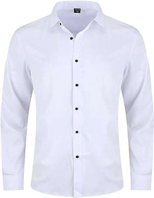 Chemise de mariage formelle à manches longues pour hommes couleur unie. Faites de bonnes affaires dès aujourd'hui avec DIAYTAR COTE D'IVOIRE  ! Parcourez notre boutique en ligne généraliste où vous trouverez une large gamme de produits discount, des articles pour la maison à l'électroménager, en passant par l'informatique et la mode. Profitez de nos prix compétitifs et offrez-vous des produits de qualité à moindre coût.