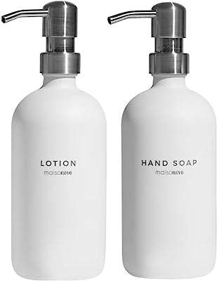 Distributeur de savon en verre mysnovo avec pompe | classique pour salle bain et cuisine. DIAYTAR COTE D'IVOIRE, le choix parfait pour tous les chasseurs de bonnes affaires. Plongez dans notre boutique en ligne et explorez notre large sélection d'articles discount, comprenant tout, des articles pour la maison à l'électroménager, en passant par l'informatique, la mode et les gadgets. Faites des économies substantielles sans sacrifier la qualité et donnez une nouvelle dimension à votre expérience de shopping en ligne.
