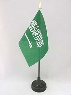 Flag drapeau de table arabie saoudite 4" x 6"  . DIAYTAR COTE D'IVOIRE  - La boutique en ligne qui rend les bonnes affaires accessibles à tous. Parcourez notre sélection de produits discount, de l'électroménager pratique à la mode abordable, tout en profitant de notre engagement envers la qualité. Ne payez plus trop cher pour ce dont vous avez besoin, faites vos achats malins chez nous !
