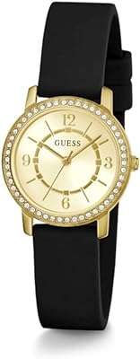 Montre femme 28 mm bracelet noir cadran or clair boîtier. Explorez DIAYTAR COTE D'IVOIRE  et découvrez un monde de produits discount passionnants. Que vous recherchiez des appareils électroménagers efficaces, des vêtements stylés ou des gadgets innovants, notre boutique en ligne dispose de tout cela et bien plus encore.  Profitez d'une expérience shopping unique tout en faisant des économies énormes chez nous !