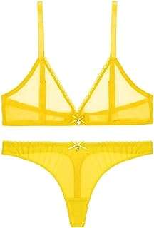 Ensemble de soutien gorge bikini sexy pour femme string ensemble de lingerie transparente. Envie d'être à la pointe de la mode sans dépenser une fortune ? DIAYTAR COTE D'IVOIRE  vous propose une sélection de vêtements et accessoires tendance à prix cassés. Que vous cherchiez des tenues pour toute la famille ou des pièces uniques pour vous démarquer, notre boutique en ligne généraliste vous garantit des achats mode discount qui feront sensation.