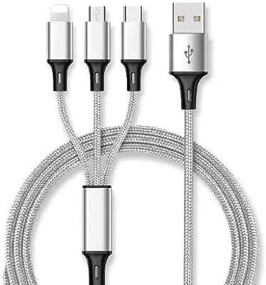 Câble de chargeur usb protégé 3 en 1 en nylon tressé données de charge rapide pour n'importe. DIAYTAR COTE D'IVOIRE  - La boutique en ligne qui rend le shopping abordable! Découvrez notre sélection de produits discount, comprenant des équipements informatiques, des appareils électroménagers, des vêtements tendance et bien plus encore, tous à des prix défiant toute concurrence.