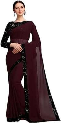 Sari georgette pour femme avec chemisier non cousu | robe de mariée. En quête de produits de qualité à des prix abordables ? DIAYTAR COTE D'IVOIRE est là pour vous servir. Parcourez notre boutique en ligne et découvrez notre assortiment exhaustif d'articles discount, couvrant tous les univers, de la maison à l'électroménager, en passant par l'informatique, la mode et les gadgets. Vivez une expérience de shopping unique en profitant de tarifs exceptionnels et faites de bonnes affaires en ligne.