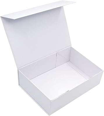 Coffret cadeau magnétique blanc 28x20x9 cm coffrets cadeaux pliables avec couvercle pour emballage de noël. DIAYTAR COTE D'IVOIRE  - le paradis du shopping à prix cassé ! Parcourez notre catalogue en ligne et découvrez une multitude de produits à prix discount, allant des articles de la maison aux gadgets high-tech les plus branchés. Profitez de taux de remise incroyables sur tous vos achats.