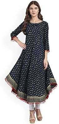 Anarkali kurti en coton bleu pour femme. DIAYTAR COTE D'IVOIRE  - La meilleure adresse pour des prix imbattables sur une vaste sélection de produits. Que vous recherchiez des articles pour votre maison, votre informatique ou votre garde-robe, nous avons tout ce qu'il vous faut à prix discount. Explorez notre site dès maintenant et profitez des meilleures affaires en ligne!
