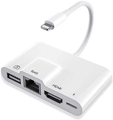 Adaptateur ethernet rj45 adaptateur lightning vers hdmi 4 en 1 réseau. DIAYTAR COTE D'IVOIRE, la référence en matière de shopping discount en ligne. Découvrez notre vaste sélection de produits allant de la maison à l'informatique, en passant par l'électroménager et la mode. Avec des prix défiant toute concurrence, vous pourrez satisfaire toutes vos envies sans vous ruiner. Faites des économies tout en achetant des produits de qualité chez DIAYTAR COTE D'IVOIRE .
