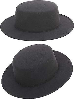 Chapeau plat noir classique à la mode casquette de jazz large bord pour femmes. Faites des bonnes affaires en un clic avec DIAYTAR COTE D'IVOIRE  ! Notre boutique en ligne généraliste vous propose une large gamme de produits discount, de l'électroménager à l'informatique en passant par la mode et les gadgets. N'attendez plus pour économiser et équiper votre maison à prix réduits, sans compromis sur la qualité !