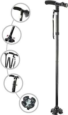 Canne pliante avec lumière led canne de marche réglable pour hommes et femmes. DIAYTAR COTE D'IVOIRE  - votre destination en ligne pour des achats discount sans compromis sur la qualité. Parcourez notre assortiment diversifié de produits, allant des équipements informatiques conviviaux aux articles de mode tendance en passant par les indispensables de la maison, et faites des économies sur tous vos besoins.
