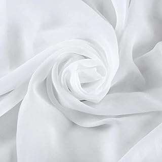 Tissu en mousseline de soie blanche the yard 59 pouces de large