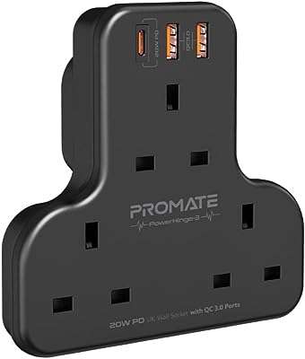 Multiprise murale multiprise 6 en 1 promate avec 3 prises secteur. Ne payez pas plus cher pour les mêmes produits ailleurs ! DIAYTAR COTE D'IVOIRE  propose une large gamme de produits de qualité à des prix discount. Trouvez tout ce dont vous avez besoin, des appareils ménagers aux gadgets dernier cri, et économisez de l'argent sans compromettre la qualité.