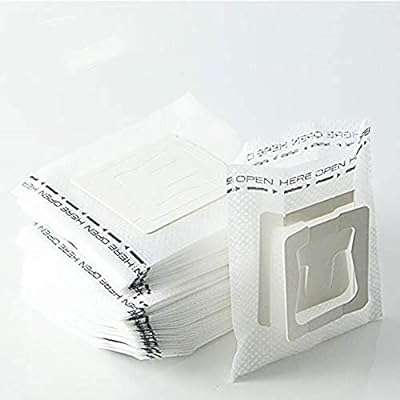 Sac à café goutte jetable en papier filtre suspendu portable hygiénique pour bureau. DIAYTAR COTE D'IVOIRE, votre destination incontournable pour des produits discount de qualité. Que vous recherchiez des articles pour la maison, l'électroménager, l'informatique, la mode ou les gadgets, notre boutique en ligne saura répondre à tous vos besoins sans vous ruiner !