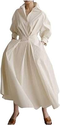 Robe longue trapèze élégante en coton à manches longues pour femme. Vous voulez dépenser moins tout en obtenant plus ? DIAYTAR COTE D'IVOIRE  est là pour vous ! Profitez de nos offres exceptionnelles sur une large gamme de produits, allant des articles ménagers à l'électroménager, en passant par les gadgets et la mode. Faites des économies sans compromettre la qualité.