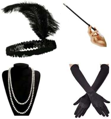 Ensemble de costumes luxueux gatsby des années 1920 avec bandeau et gants. En quête de produits de qualité à des prix abordables ? DIAYTAR COTE D'IVOIRE  est là pour vous servir. Parcourez notre boutique en ligne et découvrez notre assortiment exhaustif d'articles discount, couvrant tous les univers, de la maison à l'électroménager, en passant par l'informatique, la mode et les gadgets. Vivez une expérience de shopping unique en profitant de tarifs exceptionnels et faites de bonnes affaires en ligne.