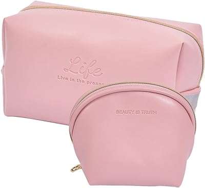 Ensemble de 2 pièces trousse de maquillage lavable petite voyage pour femmes. DIAYTAR COTE D'IVOIRE  - Le paradis du shopping en ligne pour les amateurs d'affaires à prix réduit. Parcourez notre sélection de produits discount pour la maison, l'électroménager, l'informatique et bien plus encore. Réalisez de belles économies sans faire de compromis sur la qualité.