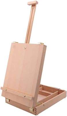 Chevalet de table en bois réglable sac de rangement d'artiste portable de qualité supérieure pour peinture. DIAYTAR COTE D'IVOIRE  - optimisez votre budget sans sacrifier la qualité ! Découvrez notre sélection discount allant des articles de mode aux équipements électroménagers, pour des économies garanties.