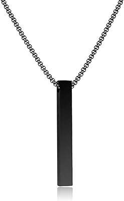 Collier pendentif barre en acier inoxydable pour hommes collier chaîne boîte longueur de bijoux. DIAYTAR COTE D'IVOIRE, la boutique en ligne où vous trouverez tout ce dont vous avez besoin à petit prix ! Profitez de notre sélection discount de produits pour la maison, l'électroménager, l'informatique, la mode et les gadgets, sans pour autant compromettre la qualité. Faites de bonnes affaires tout en profitant d'une expérience de shopping pratique et sécurisée.