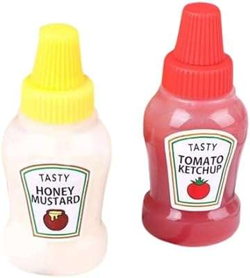 Bouteilles à presser de ketchup pour boîte lunch. DIAYTAR COTE D'IVOIRE  - Votre destination en ligne pour des achats malins. Explorez notre catalogue diversifié de produits discount, des indispensables du quotidien aux dernières tendances. Faites des économies tout en vous garantissant la satisfaction grâce à nos offres attractives et notre engagement envers un rapport qualité-prix exceptionnel.