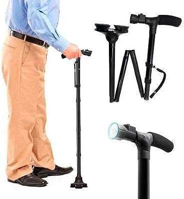 Canne de marche pliante veew avec lumière led pour hommes et femmes. DIAYTAR COTE D'IVOIRE  vous offre un large choix de produits discount, allant des appareils électroménagers dernier cri aux vêtements à la mode en passant par les gadgets les plus innovants. Faites vos achats en ligne en toute simplicité et bénéficiez de prix avantageux pour équiper votre maison avec style, sans vous ruiner.