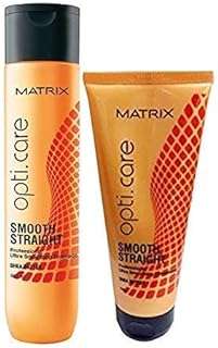 Shampooing et revitalisant pour cheveux lisses matrix opticare 350 ml 196