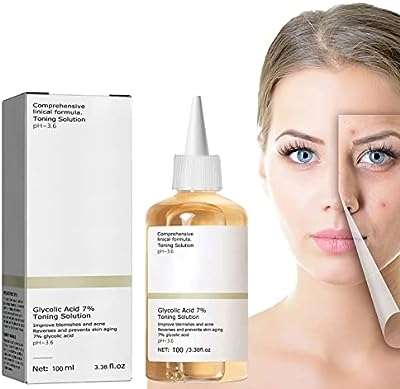 Solution de resurfaçage tonifiante à l'acide glycolique 7 % solution d'acide. DIAYTAR COTE D'IVOIRE  - Votre solution en ligne pour des achats malins à petit prix. Explorez notre vaste gamme de produits discount, des indispensables pour la maison aux dernières nouveautés en matière d'informatique, de mode et de gadgets. Économisez sans compromis sur la qualité en choisissant notre boutique en ligne.