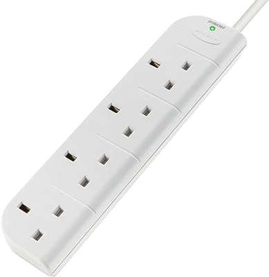 Prise d'alimentation multiprise belkin e series à 4 voies 4 prises avec protection contre les surtensions. Besoin de renouveler votre électroménager à petit prix ? Rendez-vous sur DIAYTAR COTE D'IVOIRE, la référence en ligne pour des produits de qualité à prix discount. Avec notre sélection diversifiée, vous trouverez facilement l'équipement parfait pour votre maison, sans vous ruiner.
