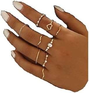 Ensemble de bagues d'articulation pour femmes 9 pièces en or bohème. Ne cherchez plus ailleurs, DIAYTAR COTE D'IVOIRE  est là pour vous offrir des produits à prix cassés. Parcourez notre boutique en ligne et découvrez notre large sélection de produits allant de la maison à l'électroménager, de l'informatique à la mode. Profitez de nos prix discount exceptionnels pour réaliser de grandes économies.