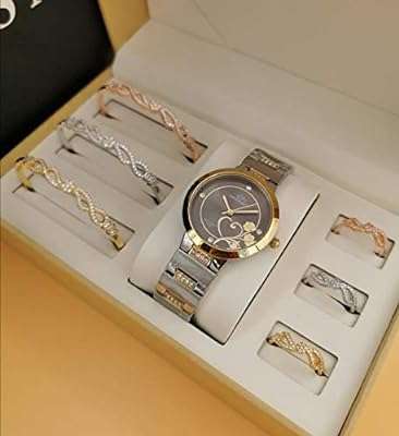 Montres pour femmes avec bague et bracelet en or rose dans un coffret. When it comes to finding discounted products, DIAYTAR COTE D'IVOIRE  is the name you can trust. Explore our wide range of household essentials, electronics, fashionable attire, and cutting-edge gadgets, all at prices that make shopping guilt-free. Experience ultimate savings without compromising on style or functionality.