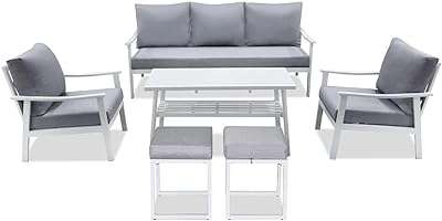 Ensemble de canapé d'extérieur 7 places imperial home danube | mobilier de jardin avec cadre. DIAYTAR COTE D'IVOIRE  réinvente vos achats en ligne en vous proposant une gamme incroyablement diverse de produits à prix réduits. Parcourez notre boutique en ligne et découvrez des articles discount pour la maison, l'électroménager, l'informatique, la mode et les gadgets, tout en réalisant d'importantes économies. Offrez-vous le meilleur sans vous ruiner grâce à notre sélection soigneusement choisie pour satisfaire tous vos besoins.