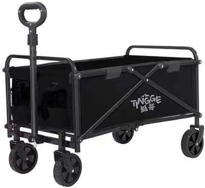 Chariot de camping pliant chariot pliant robuste camping jardin extérieur (noir). DIAYTAR COTE D'IVOIRE  - Le paradis des bonnes affaires en ligne ! Avec notre large éventail de produits discount, vous trouverez tout ce dont vous avez besoin à des prix incroyablement bas. Des articles pour la maison aux appareils électroménagers, des ordinateurs aux vêtements à la mode, des gadgets uniques aux accessoires indispensables, nous sommes votre guichet unique pour des économies inégalées !