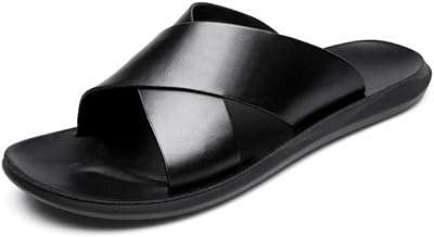 Pantoufles en cuir pour hommes pantoufles véritable sandales d'extérieur décontractées hommes. Besoin d'un produit de haute technologie sans vous ruiner ? DIAYTAR COTE D'IVOIRE  est le spécialiste des gadgets et accessoires tech à prix cassés. Des enceintes bluetooth aux montres connectées, en passant par les écouteurs sans fil, nous mettons à votre disposition une sélection de produits innovants qui vous faciliteront la vie à petit prix. Vivez la technologie sans compromettre votre budget !