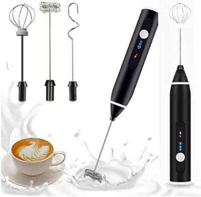 Mousseur à lait portatif rechargeable usb 3 vitesses pour cappuccino latté. DIAYTAR COTE D'IVOIRE, votre référence en ligne pour tous vos besoins en produits discount. Parcourez notre catalogue diversifié comprenant des articles pour la maison, l'électroménager, l'informatique, la mode et les gadgets, afin de dénicher les meilleures affaires du moment. Optez pour des économies substantielles sans compromettre la qualité et bénéficiez d'une expérience de shopping en ligne des plus avantageuses.