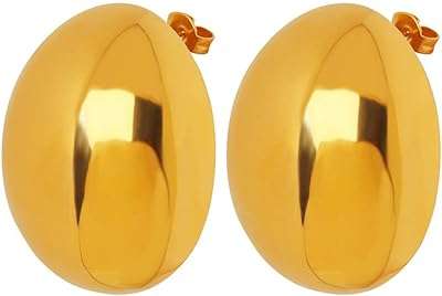 Tomovili boucles d'oreilles créoles épaisses en or pour femme légères plaquées. DIAYTAR COTE D'IVOIRE  : votre destination en ligne pour des achats discount en toute facilité. Explorez notre vaste sélection de produits comprenant des articles pour la maison, des appareils électroniques, des vêtements à la mode et bien plus encore. Profitez des meilleurs prix et faites de bonnes affaires chez DIAYTAR COTE D'IVOIRE  !