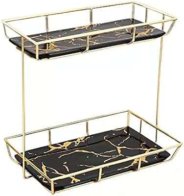 Joronb organisateur de comptoir de salle de bain à 2 niveaux étagère de rangement avec plateau en verre. Faites des économies sur tous vos achats en ligne avec DIAYTAR COTE D'IVOIRE, la référence en termes de boutique en ligne discount. Parcourez notre large gamme de produits allant de la maison à l'électroménager, de l'informatique à la mode et des gadgets, et trouvez tout ce dont vous avez besoin à des prix incroyables. Profitez de nos offres exclusives et commandez dès maintenant pour une livraison rapide à votre porte.