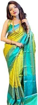 Waanmayi style banarasi pour femme en pure soie kanjivaram jacquard kanchipuram pattu saree avec chemisier. DIAYTAR COTE D'IVOIRE, votre partenaire pour des achats électroniques à prix discount. Découvrez notre large choix d'appareils high-tech, des smartphones aux téléviseurs en passant par les enceintes et les caméras. Profitez de nos offres imbattables pour vous équiper des dernières innovations technologiques sans vous ruiner.