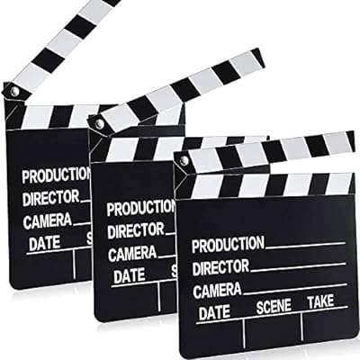 Clap de film 3 pièces de papier cartonné inscriptible pour scène de film et accessoires. DIAYTAR COTE D'IVOIRE, la référence en matière de bonnes affaires en ligne ! Profitez de prix imbattables sur une large sélection de produits discount, allant des articles pour la maison à l'électroménager, en passant par l'informatique et les dernières tendances mode. Ne laissez pas passer nos offres exceptionnelles et économisez dès maintenant !