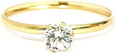 Bague de fiançailles sertie d'une pierre de zircon en or pur 18. Faites des bonnes affaires en un clic avec DIAYTAR COTE D'IVOIRE  ! Notre boutique en ligne généraliste vous propose une large gamme de produits discount, de l'électroménager à l'informatique en passant par la mode et les gadgets. N'attendez plus pour économiser et équiper votre maison à prix réduits, sans compromis sur la qualité !