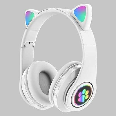 Écouteurs bluetooth sans fil avec oreilles de chat pour enfants avec limiteur. DIAYTAR COTE D'IVOIRE  vous ouvre les portes d'un univers de bonnes affaires. Découvrez notre large gamme de produits discount, allant des indispensables de la maison aux dernières tendances mode, en passant par les gadgets innovants. Profitez d'offres exceptionnelles et de prix imbattables pour des achats malins et éclairés.