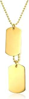 Collier à double pendentif en acier inoxydable pour hommes avec gravure. DIAYTAR COTE D'IVOIRE, la référence en matière de bonnes affaires en ligne ! Profitez de prix imbattables sur une large sélection de produits discount, allant des articles pour la maison à l'électroménager, en passant par l'informatique et les dernières tendances mode. Ne laissez pas passer nos offres exceptionnelles et économisez dès maintenant !