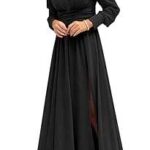 Robe de soirée formelle en mousseline de soie col en v manches longues poches pour femme. Naviguez dans notre boutique en ligne DIAYTAR COTE D'IVOIRE  pour découvrir une sélection exceptionnelle de produits discount. De l'électroménager aux articles de mode en passant par l'informatique et les gadgets, vous trouverez tout ce dont vous avez besoin pour satisfaire vos envies tout en restant dans votre budget.