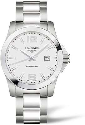 Montre pour homme longines conquest en acier inoxydable avec cadran argenté. Simplifiez vos achats en ligne avec DIAYTAR COTE D'IVOIRE . Notre boutique généraliste propose des produits dégriffés dans tous les domaines, de la maison à l'informatique, en passant par la mode. Bénéficiez de prix compétitifs sans faire de compromis sur la qualité.