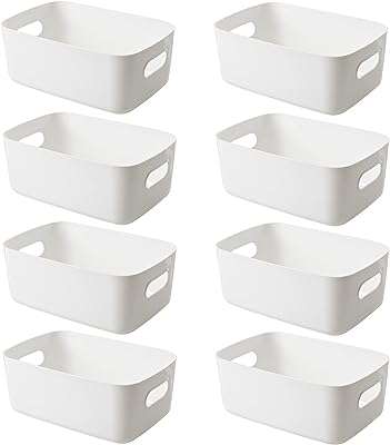 Petite boîte de rangement organisateur de placard durable paquet de 8. DIAYTAR COTE D'IVOIRE, votre boutique en ligne préférée pour dénicher des produits à prix discount. Rendez-vous sur notre site pour trouver toutes les bonnes affaires de la maison à l'électroménager en passant par les gadgets high-tech. Ne sacrifiez pas la qualité pour économiser, optez pour DIAYTAR COTE D'IVOIRE  !