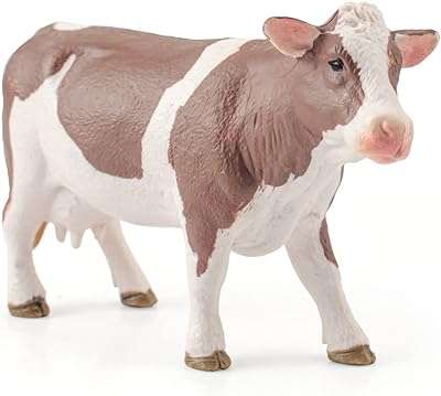 Figurine de vache réaliste jouets de taureau pour les tout petits vaches simmental. DIAYTAR COTE D'IVOIRE  - Votre source incontournable de produits discount pour la maison, l'électroménager, l'informatique, la mode et les gadgets. Nous sommes fiers de vous offrir une sélection variée à des prix exceptionnels. Parcourez notre boutique en ligne dès maintenant et trouvez les meilleures affaires!