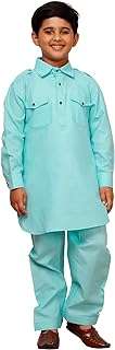 Ensemble pathani kurta en coton défloré de style pro éthique pour enfants. DIAYTAR COTE D'IVOIRE  - votre source incontournable de produits discount en ligne. Avec notre sélection diversifiée allant de la maison à l'électroménager, de l'informatique à la mode, profitez de tarifs défiant toute concurrence. Faites des économies intelligentes et commandez dès maintenant !