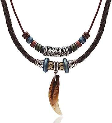 Vintage tribal boho hippie double couche tressé perles saint valentin collier. Ne payez pas plus cher pour vos achats ! DIAYTAR COTE D'IVOIRE  propose une sélection de produits discount pour tous les budgets, allant de la maison à l'électroménager en passant par l'informatique, la mode et les gadgets. Faites des économies sans compromis sur la qualité !
