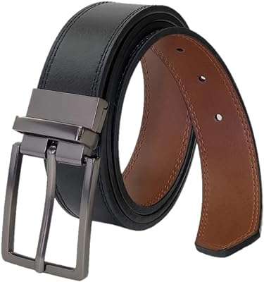 Ceinture réversible officielle en cuir véritable pour hommes. DIAYTAR COTE D'IVOIRE  est votre destination en ligne pour des produits discount de qualité supérieure. Explorez notre vaste catalogue comprenant des articles pour la maison, de l'électroménager dernier cri, des gadgets high-tech et des vêtements tendance à des prix défiant toute concurrence.
