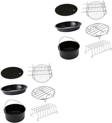 Luxshiny 12 pièces 8 accessoires de friteuse à air ensemble d'ustensiles de cuisine en sembles. Vous recherchez des cadeaux à prix abordable pour vos proches ? DIAYTAR COTE D'IVOIRE  a tout pour vous plaire. Explorez notre gamme de gadgets discount, des articles les plus insolites aux innovations technologiques les plus recherchées. Offrez des cadeaux originaux et faites des économies avec DIAYTAR COTE D'IVOIRE .