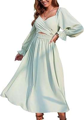 Robe midi longue bouffante sans manches à lacets dans le dos. DIAYTAR COTE D'IVOIRE, votre allié pour des achats malins et économiques. Plongez dans notre boutique en ligne remplie de produits discount, allant de l'électroménager à l'informatique, en passant par la mode et les gadgets, et découvrez une manière révolutionnaire de faire des emplettes en ligne. Bénéficiez de tarifs imbattables sans compromis sur la qualité et assurez-vous de trouver de véritables trésors à des prix défiants toute concurrence.